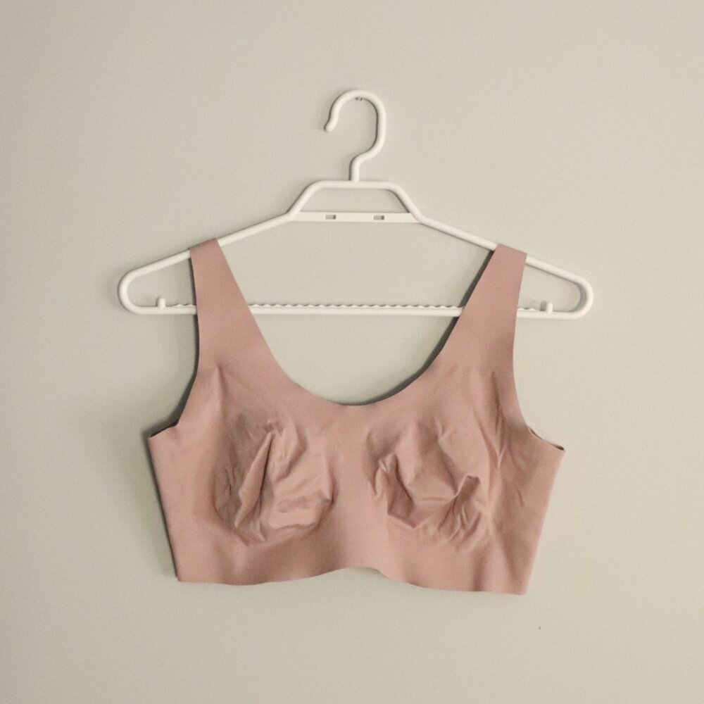 Knix Women's Pink M+ (34D,DD,E) LuxeLift Wireless Pullover Stretch Lounge Bra